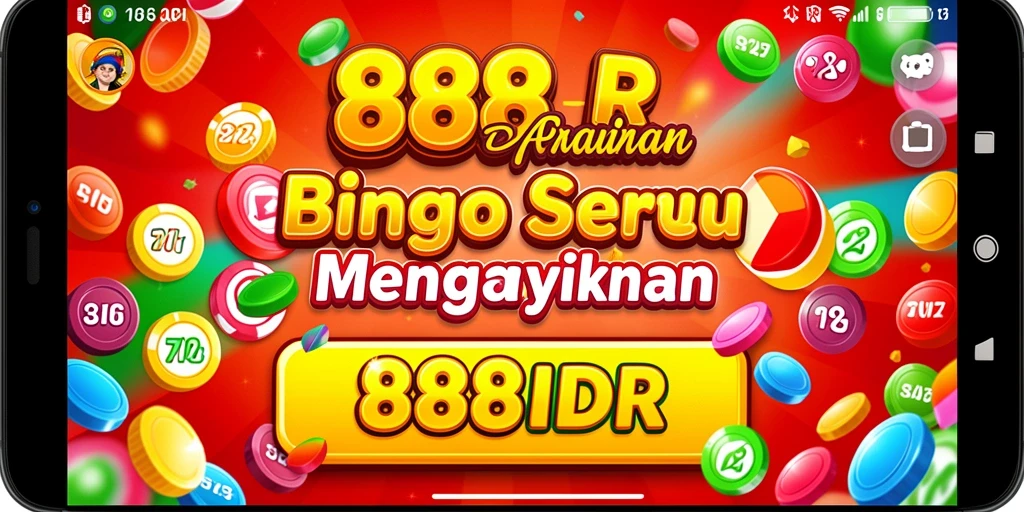 Tampilan gameplay Bingo yang penuh warna dan menarik di 888IDR.