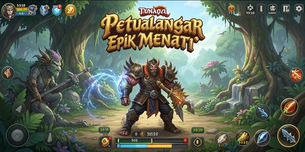 Tangkapan layar gameplay 9939 menampilkan aksi petualangan yang seru dan berseni.