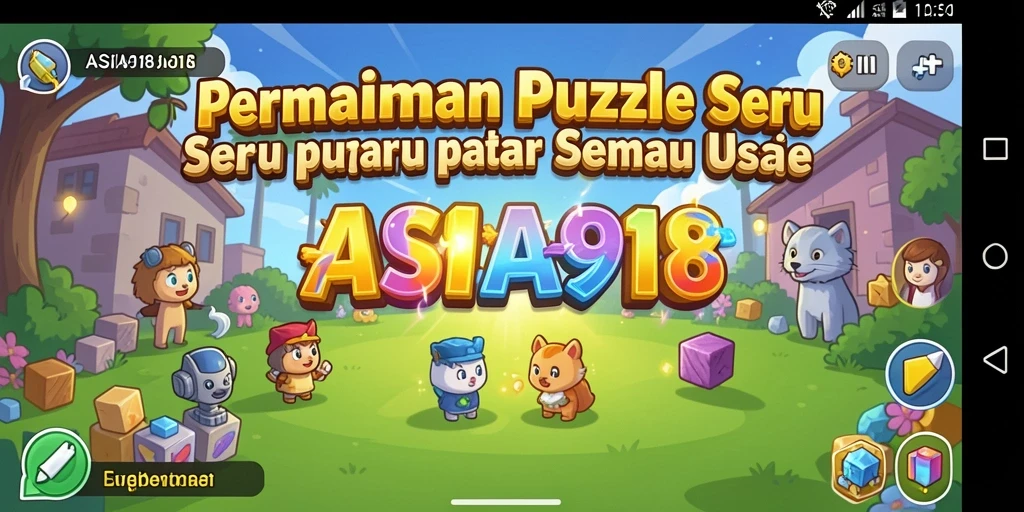 Screenshot gameplay ASIA918 menunjukkan berbagai tantangan Puzzle yang menarik.