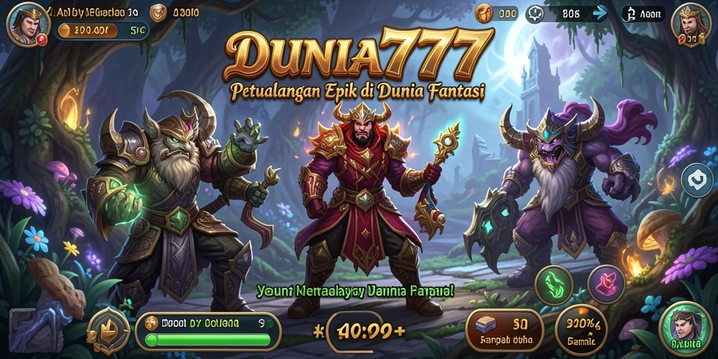 Tampilan gameplay DUNIA777 yang menawan dan seru.