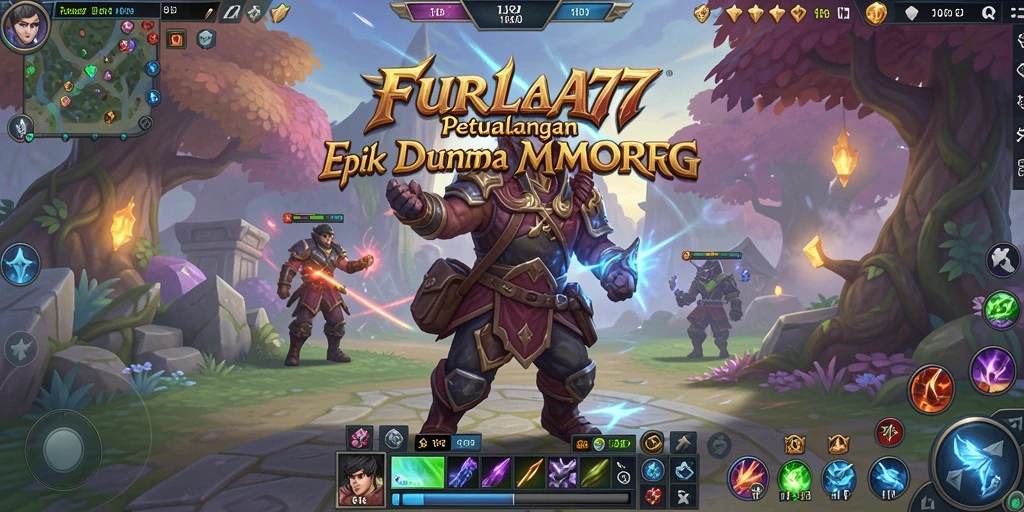 Tampilan gameplay seru dalam FURLA77 yang menampilkan pertempuran epik.
