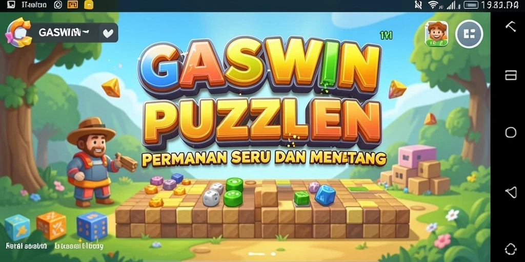 Tampilan gameplay GASWIN yang menantang dan menarik.