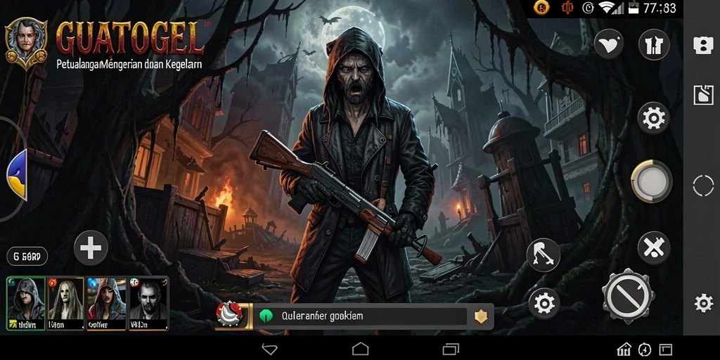 Screenshot dari gameplay GUATOGEL yang menakutkan dan mencekam.