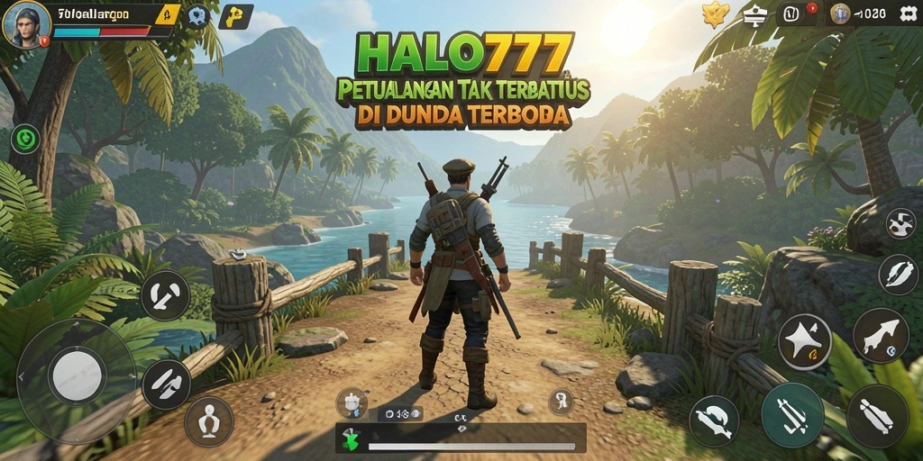 Screenshot gameplay HALO777 menampilkan dunia terbuka yang menakjubkan.