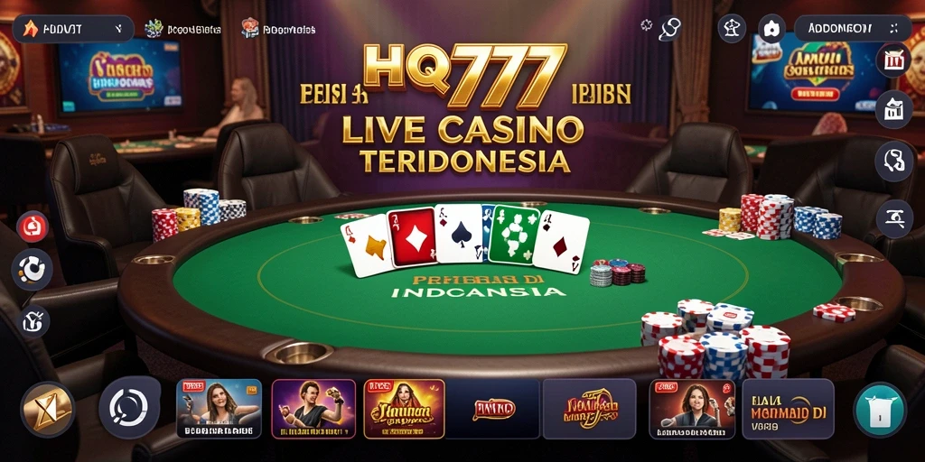 Tampilan menarik dari gameplay Live Casino HQ777 dengan dealer profesional.