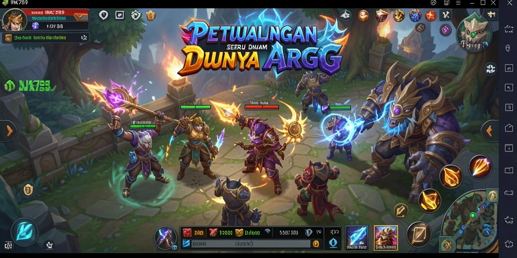 Screenshot menampilkan aksi penuh dalam gameplay ARPG yang mendebarkan.