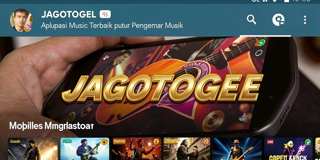 Screenshot JAGOTOGEL menampilkan antarmuka pemutar musik yang menarik.