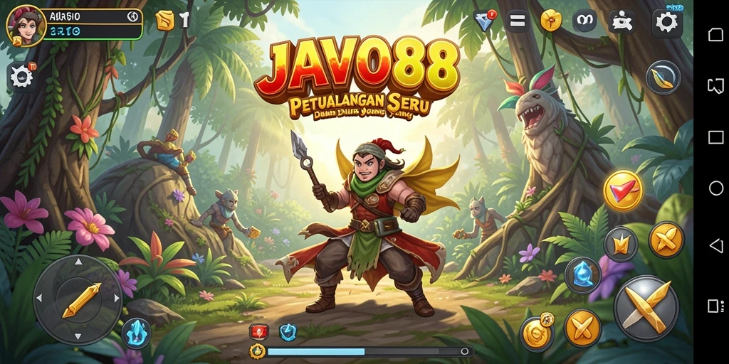 Gameplay JAVO88 menunjukkan aksi seru dan fitur eksplorasi yang menarik.