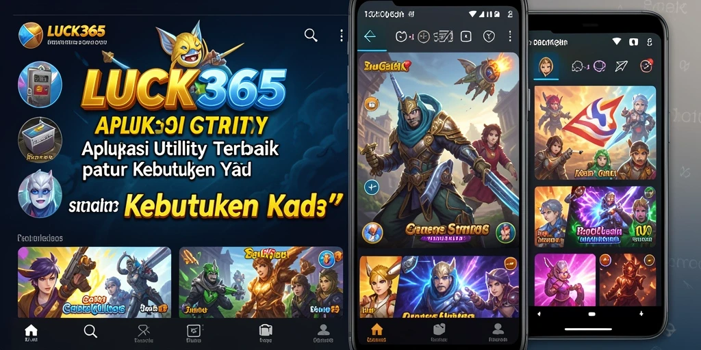 Tampilan aplikasi LUCK365 yang user-friendly dan fitur lengkap.