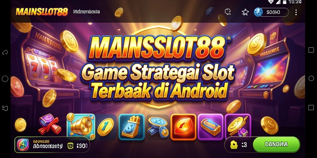 Tampilan gameplay menarik dengan berbagai tema slot.