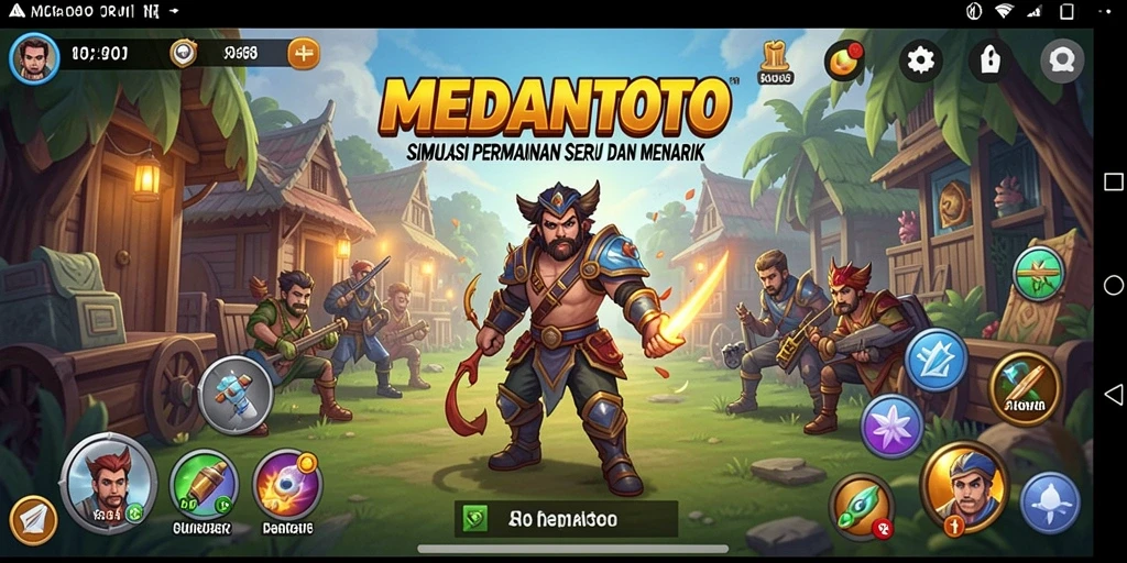 Tangkapan layar gameplay MEDANTOTO menampilkan simulasi menarik dan interaksi sosial.
