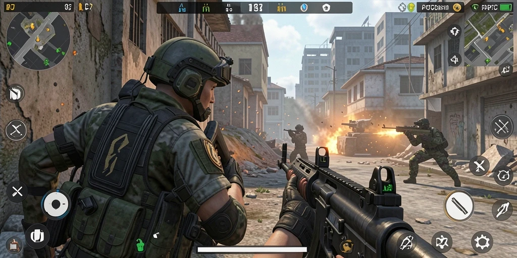 Tampilan gameplay dari PCPC7 yang intens dan menegangkan.