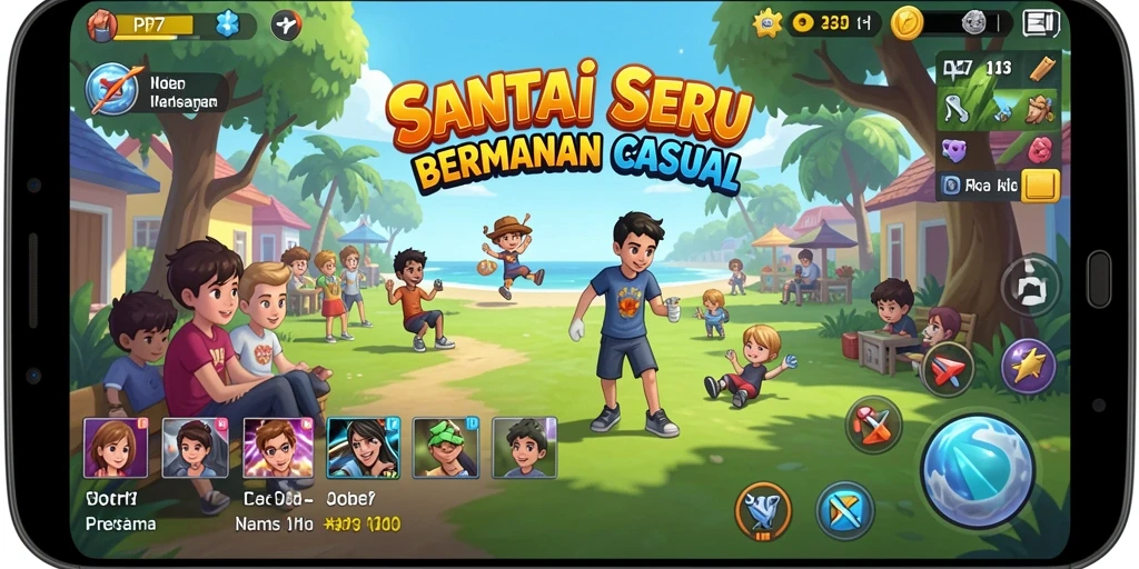 Tangkapan layar PP7 menampilkan gameplay yang seru dan penuh warna.