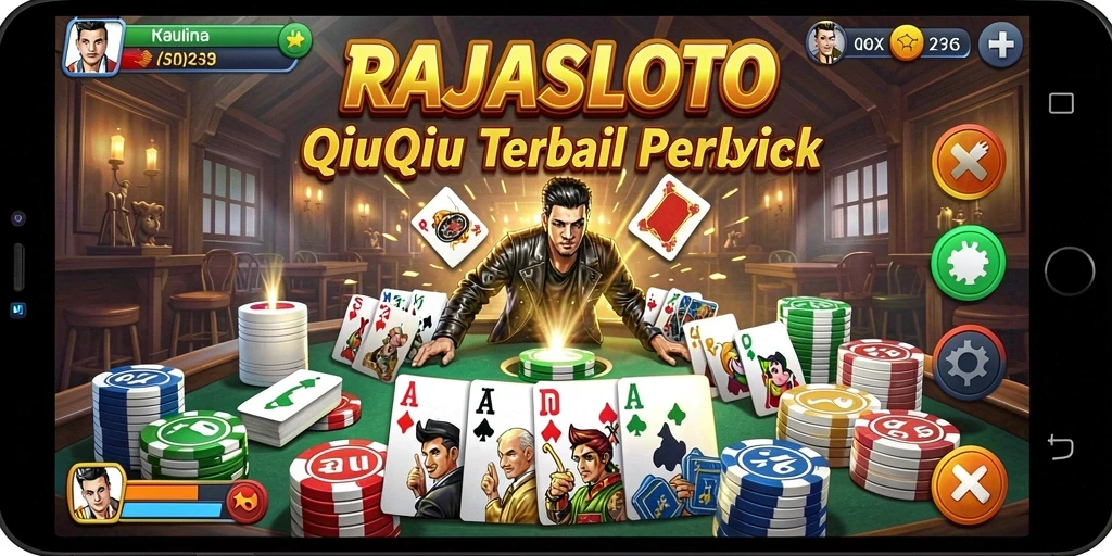 Tampilan gameplay menarik dari RAJASLOTO saat bermain QiuQiu.