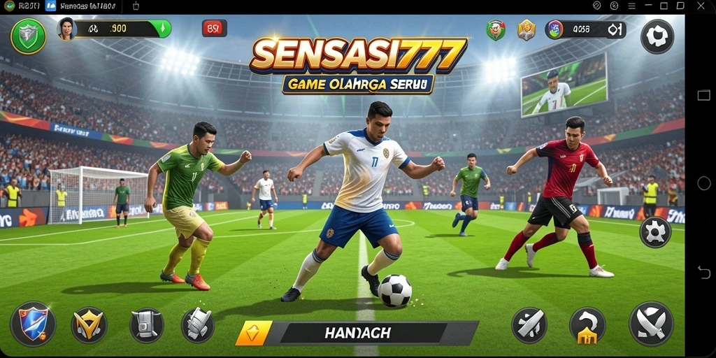 Gameplay mendebarkan dalam SENSASI777 menunjukkan aksi olahraga nyata.