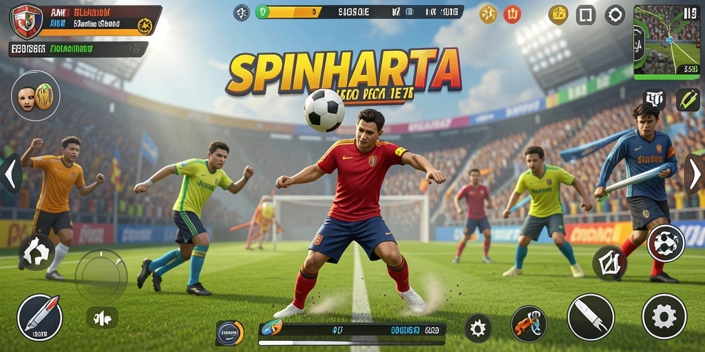 Tampilkan gameplay seru SPINHARTA di berbagai cabang olahraga.