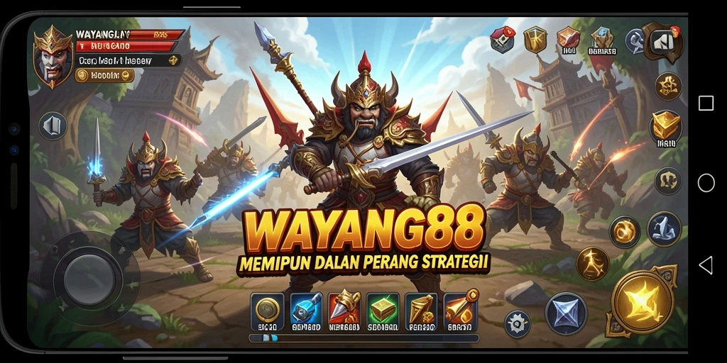 Tampilan menarik dari gameplay strategis WAYANG88.